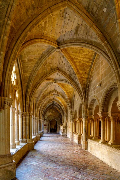 Aragonien Spanien Oktober 2021 Inredning Berömda Cistercistercienskloster Veruela Aragonien Spanien — Stockfoto