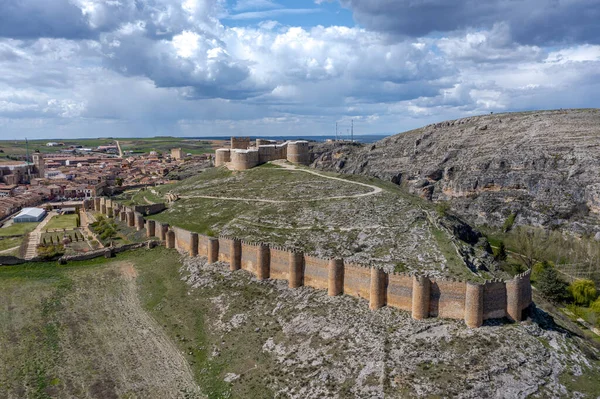 Panoramic View City Berlanga Duero Castle Soria Province Castile Leon — Stock Photo, Image