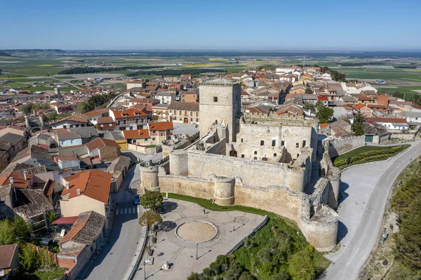 Zamek Zbudowany Wieku Położony Miejscowości Portillo Prowincji Valladolid Kastylia Leon — Zdjęcie stockowe