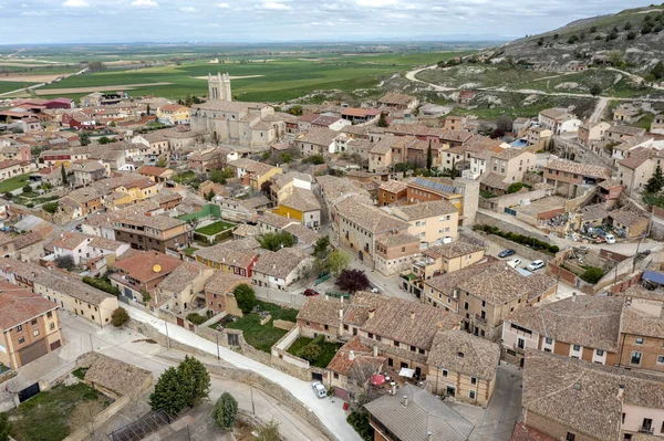 Ogólny Widok Castrojeriz Prowincja Burgos Wspólnota Kastylii Leona Hiszpania — Zdjęcie stockowe