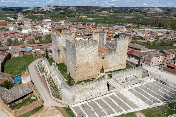 Castle Encinas Esgueva Comune Spagnolo 048 Abitanti Situato Nella Comunità — Foto Stock