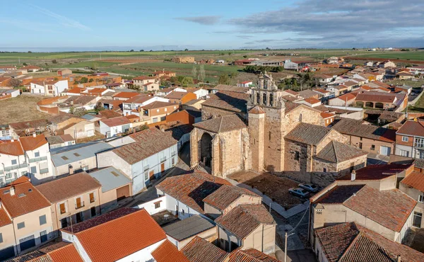 Kyrkan Hiniesta Eller Santa Maria Real Det För Närvarande Ett — Stockfoto