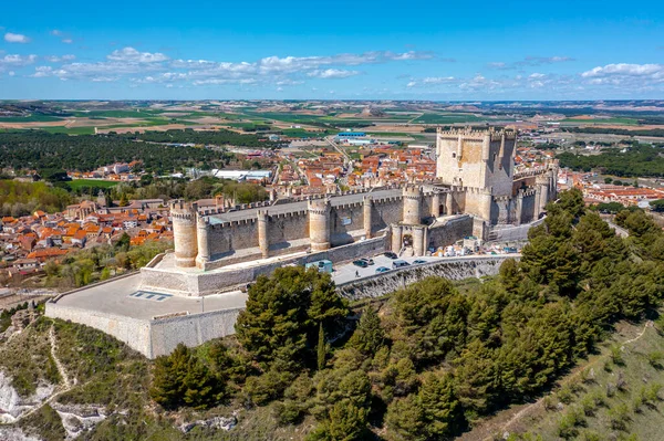 Castillo Situado Penafiel España Ribera Del Duero Valladolid — Foto de Stock