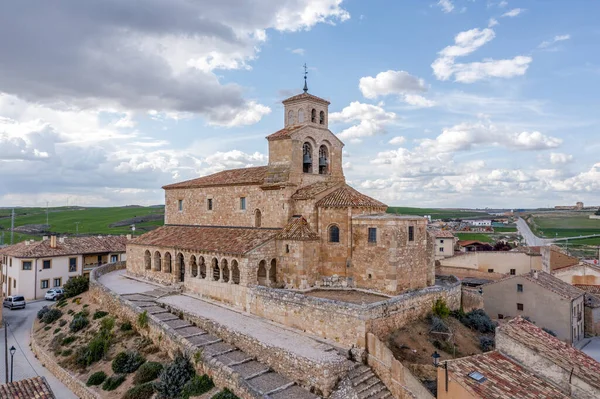 Santa Maria Del Rivero教堂 12世纪的罗马风格地标和公共纪念碑 西班牙索里亚San Esteban Gormaz — 图库照片