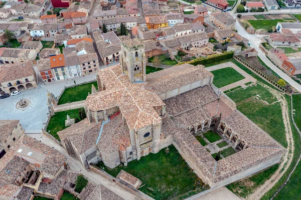 Church Santa Maria Real Sasamon Province Burgos Spain Unesco Pilgrim — стоковое фото