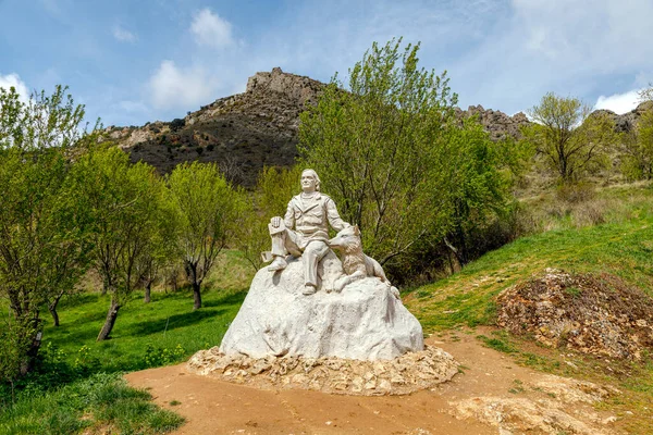 Poza Sal Spain May 2022 Sculpture Juan Villa Mirador Bureba — 스톡 사진