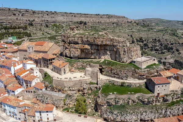 Ares Del Maestrazgo Uma Cidade Medieval Alto Interesse Cultural Histórico — Fotografia de Stock