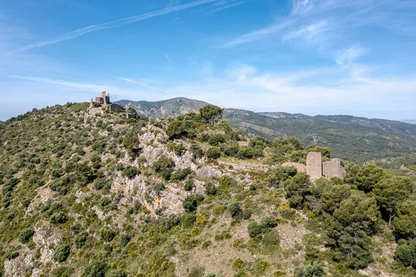 Miravet Castle Cabanes Province Castellon Spain Islamic Construction Medieval Architecture — стоковое фото
