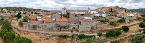 Aerial View Historic Village Castelo Mendo Portugal Low Front Aerial — Stock Photo, Image
