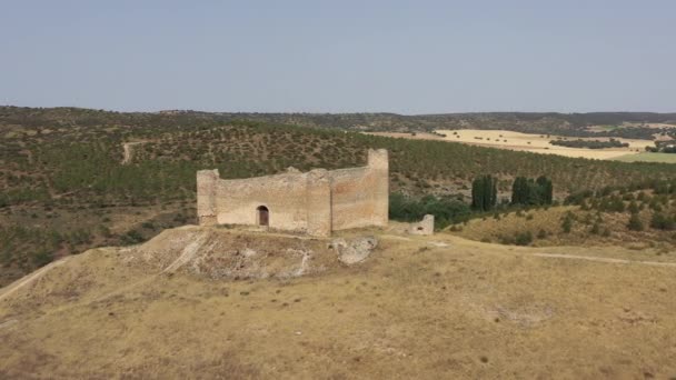 Haro Castle 15Th Century Renaissance Castle Located Spanish Municipality Villaescusa — Stock Video