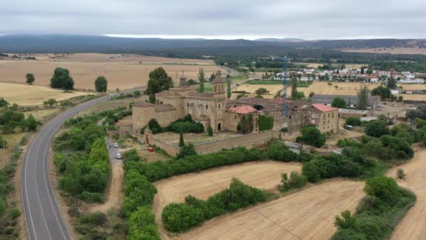 Monastery Charity Building Spanish Municipality Ciudad Rodrigo Province Salamanca Sanjuanejo — Stockvideo