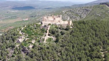 Alcala de Chivert, İspanya ikiz kuleleri ve Castellon Templarios kalede Xivert