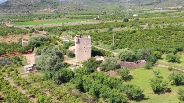 Gözetleme Kulesi Carmelet Vigia Içinde Cabanes Castellon Spanya — Stok video