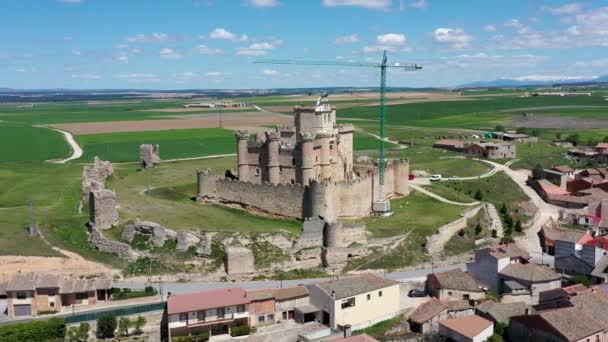 Castillo Turegano Castillo Turegano Segovia Castilla León Centro España — Vídeos de Stock