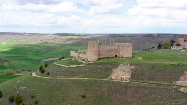 Castle Medinaceli Spansk Stad Provinsen Soria Kastilien Och Leon Turistdestinationen — Stockvideo