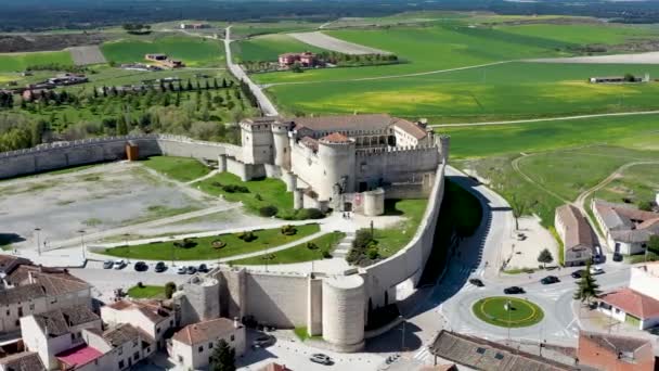 Castelo Cuelar Província Segóvia Castela Leão Espanha — Vídeo de Stock