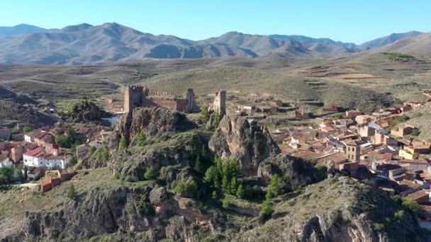 Castle Arandiga Region Community Calatayud Zaragoza Spain — Stock Video