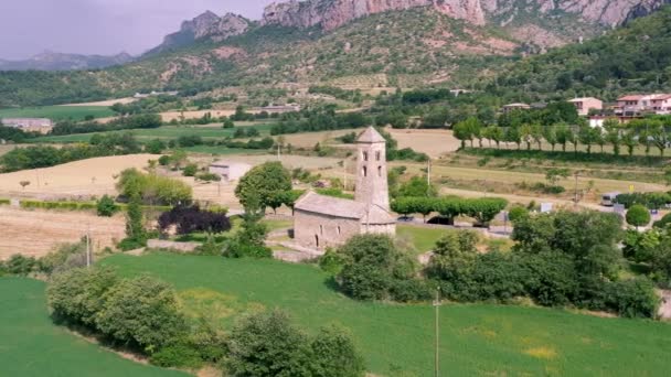 Sant Marc Batlliu Nun Inzivası Coll Nargo Katalonya Spanya — Stok video