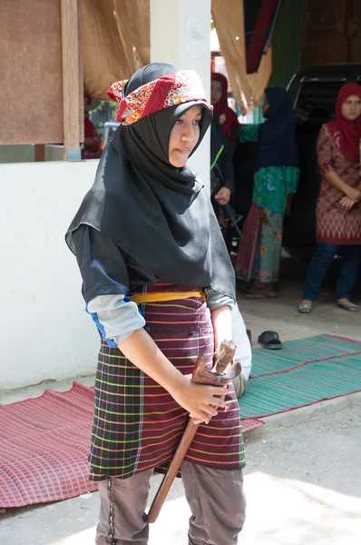 Yala, Tajlandia - febuary 9: niezidentyfikowane yala islamskich dagg raman — Zdjęcie stockowe