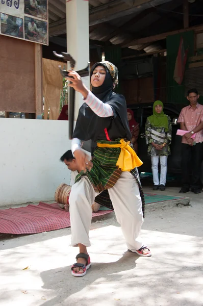 YALA, THAILANDIA - 9 FEBBRAIO: Yala Raman Islamic Dagg non identificata — Foto Stock