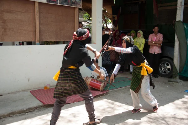 Yala, Tayland - Şubat 9: tanımlanamayan yala raman İslam dagg — Stok fotoğraf