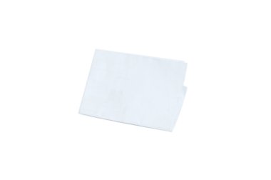 katlanmış beyaz kağıt izole