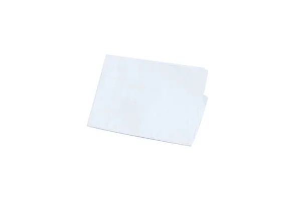 Сложенный белый папер изолирован — стоковое фото