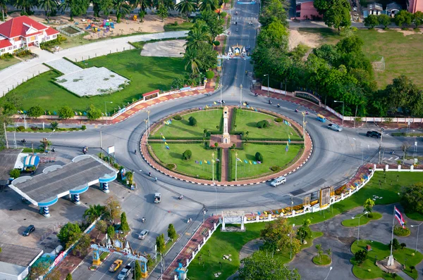 Clock tower circle of yala, thailand — Stock Photo, Image