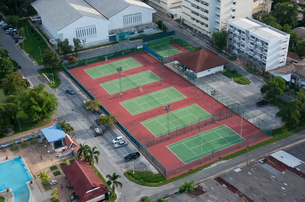YALA, THAILAND - DECEMBER 5: Tennis Courts of White Elephant Par — Stock Photo, Image