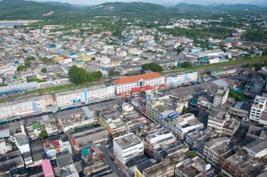 Yala, Thailandia - 5 dicembre: stazione ferroviaria di yala dalla veduta aerea