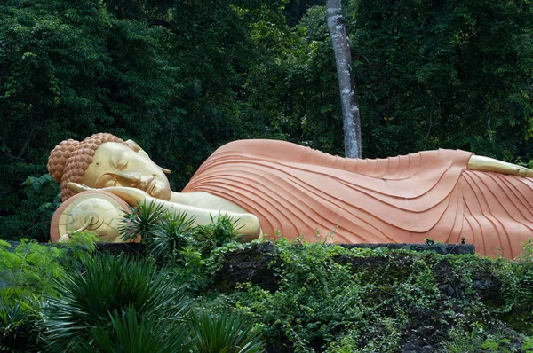 Estátua de buddha adormecido em Krabi, Tailândia — Fotografia de Stock