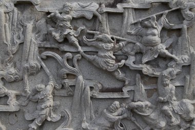 duvar sanat ve hikaye Buda heykeli