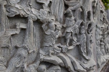 duvar sanat ve hikaye Buda heykeli