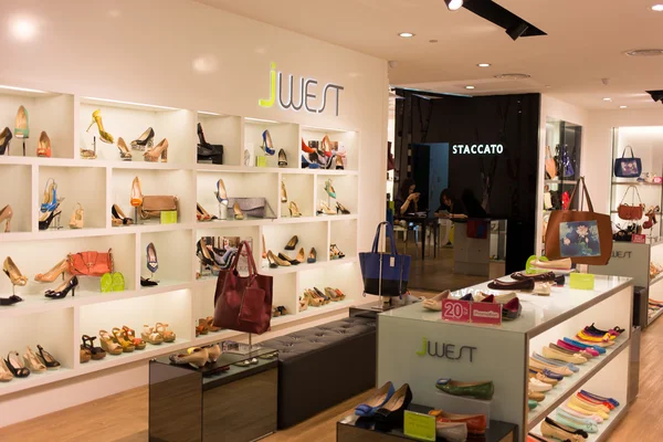 Jwest fashion shoe store display — Stock Photo, Image