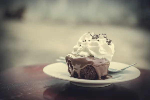 Láva csokoládé torta — Stock Fotó