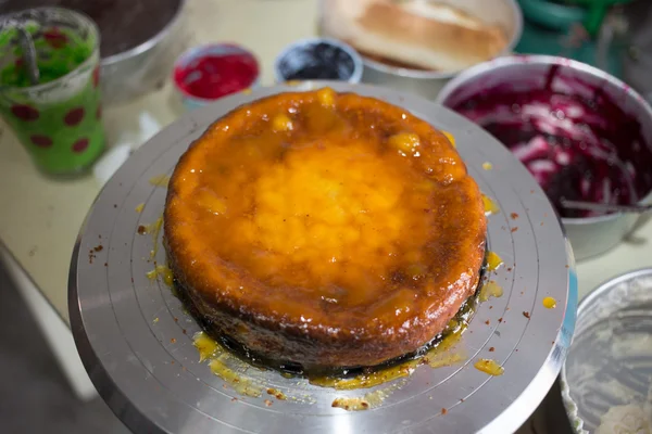 Käsekuchen — Stockfoto