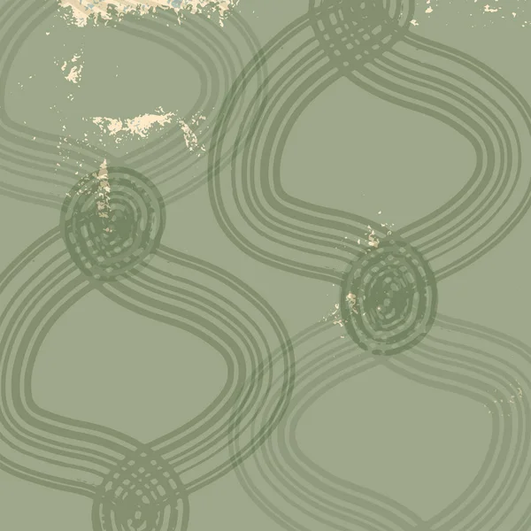 Осінній колекційний банер або шаблон обкладинки з геометричним малюнком пензлем — стоковий вектор