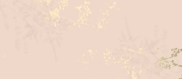 Abstraktní květinové béžové zlaté pozadí — Stockový vektor