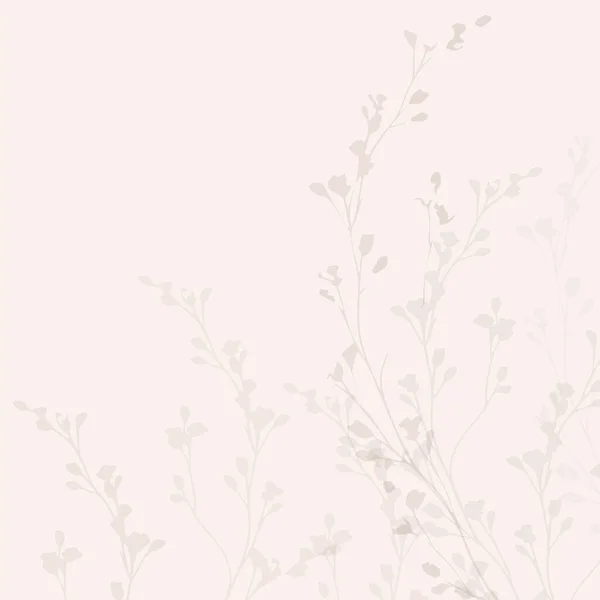 Нежный векторный рисунок дикие цветы ботанический фон — стоковый вектор
