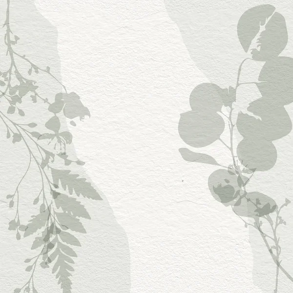 Ніжний акварельний ботанічний цифровий паперовий квітковий фон в м'яких основних оголених бежевих тонах — стокове фото