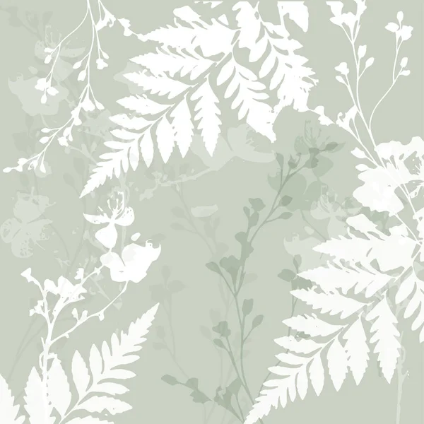 Delicate vector pattern with wild flowers — Image vectorielle