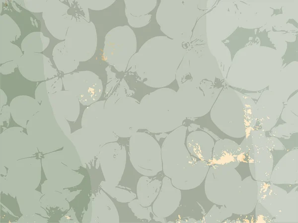 带有手工绘制的涂鸦花和植物学元素的花的乡村背景 — 图库矢量图片