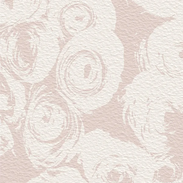 柔らかい基本的なヌードベージュ色の色調で繊細な水彩植物のデジタル紙の花の背景 ホワイトオーガニック紙の質感上の中性エレガントなパターン — ストック写真