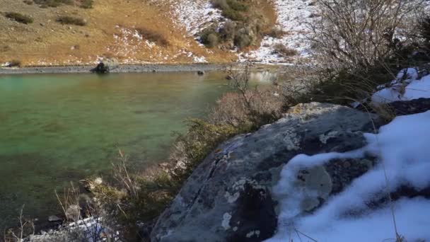 Montanha Lago Outono Outubro — Vídeo de Stock