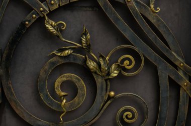 Sahte metal ürünlerinin parçası. yakın plan.