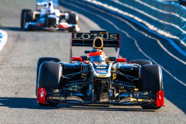 Team lotus f1 renault, romain grosjean, 2012