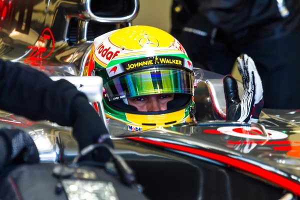 Equipo McLaren F1, Lewis Hamilton, 2012 — Foto de Stock