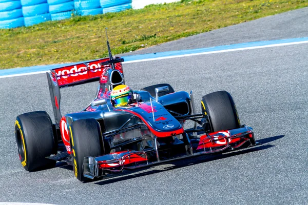 Tým mclaren f1, lewis hamilton, 2012 — Stock fotografie