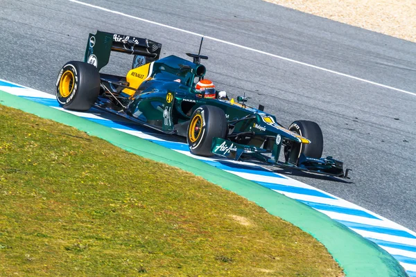 Team Catherham F1, Jarno Trulli, 2012 — Stockfoto