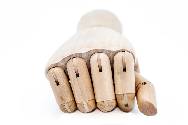나무로 만든 손 — 스톡 사진